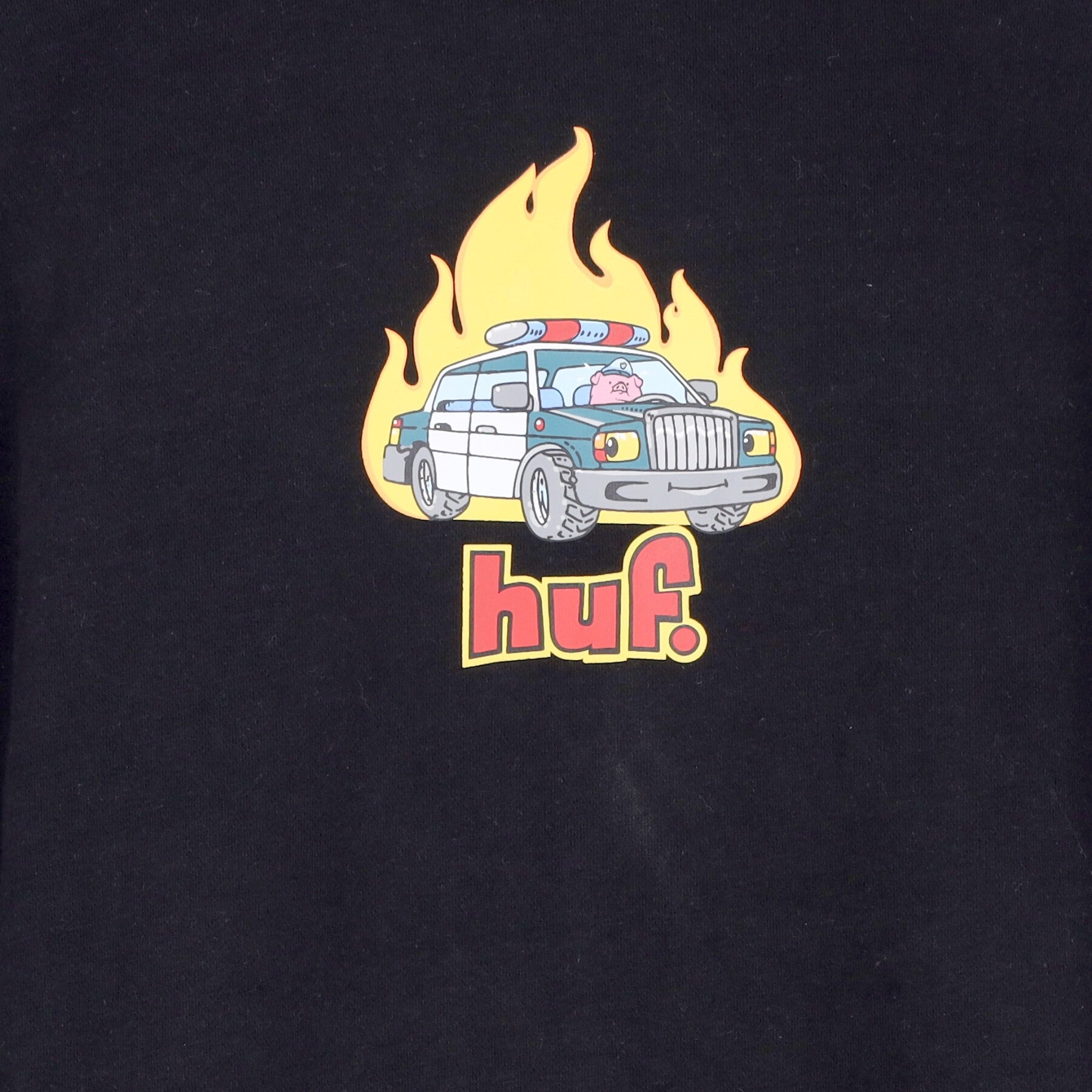 Huf, Felpa Girocollo Uomo Roasted Crew, 