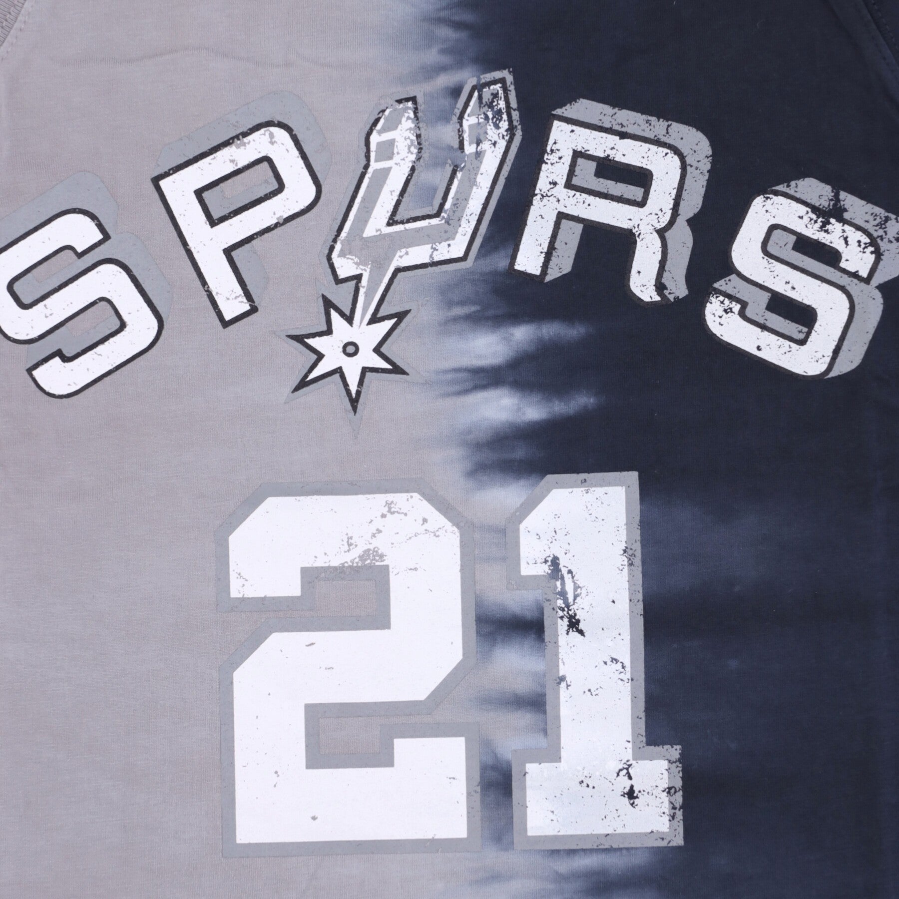 Mitchell & Ness, Canotta Uomo Nba Vertical Tie Dye Tank Hardwood Classics No 21 Tim Duncan Saaspu, 