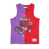 Mitchell & Ness, Canotta Uomo Nba Vertical Tie Dye Tank Hardwood Classics No 15 Vince Carter Torrap, Original Team Colors