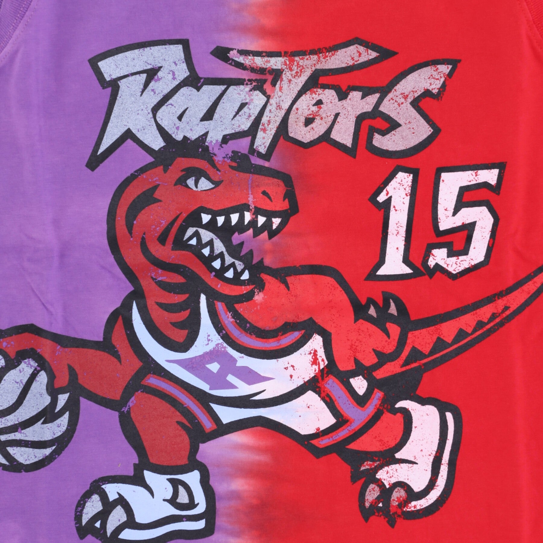 Mitchell & Ness, Canotta Uomo Nba Vertical Tie Dye Tank Hardwood Classics No 15 Vince Carter Torrap, 