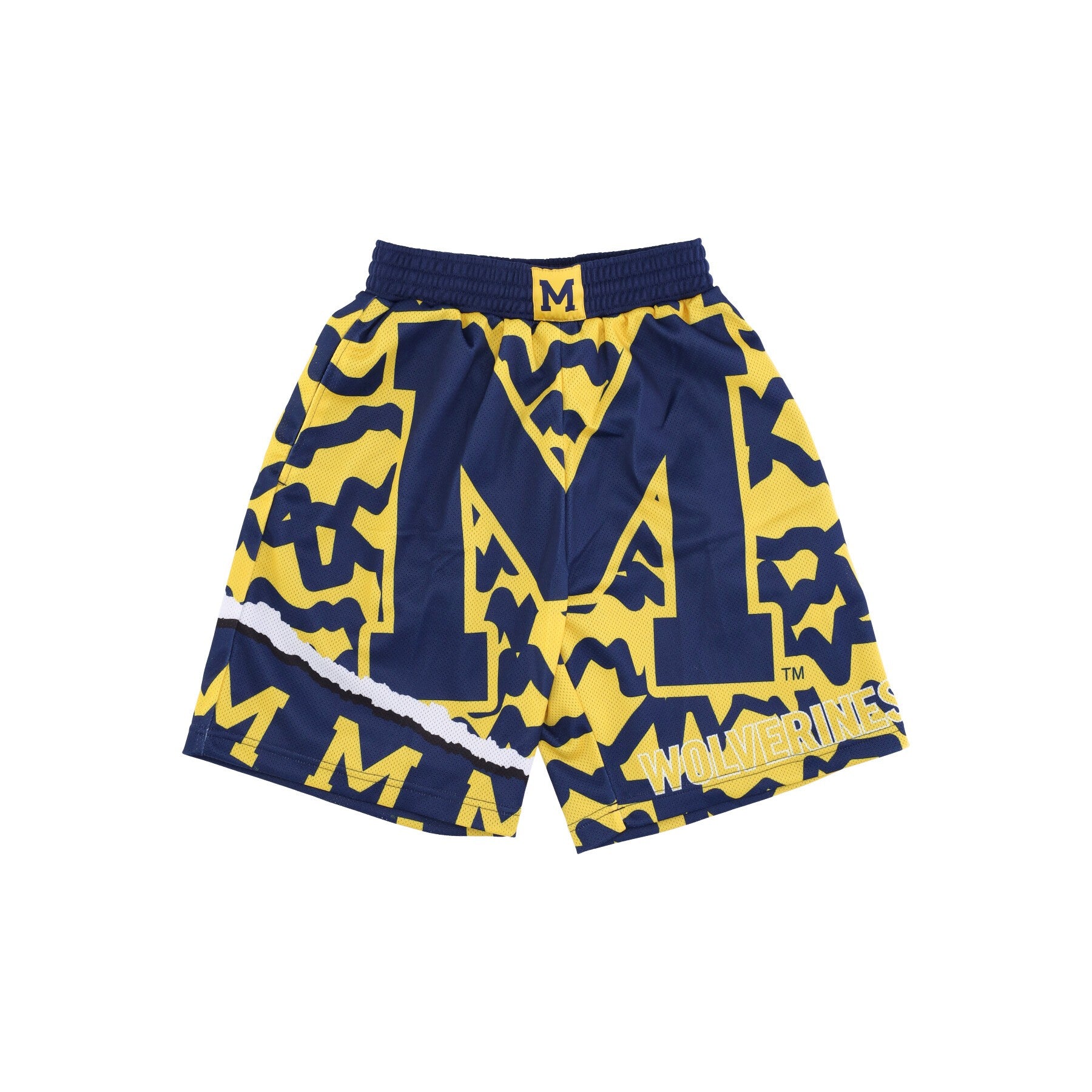 Mitchell & Ness, Pantaloncino Tipo Basket Uomo Ncaa Jumbotron 2.0 Sublimated Short Msuspa, Original Team Colors