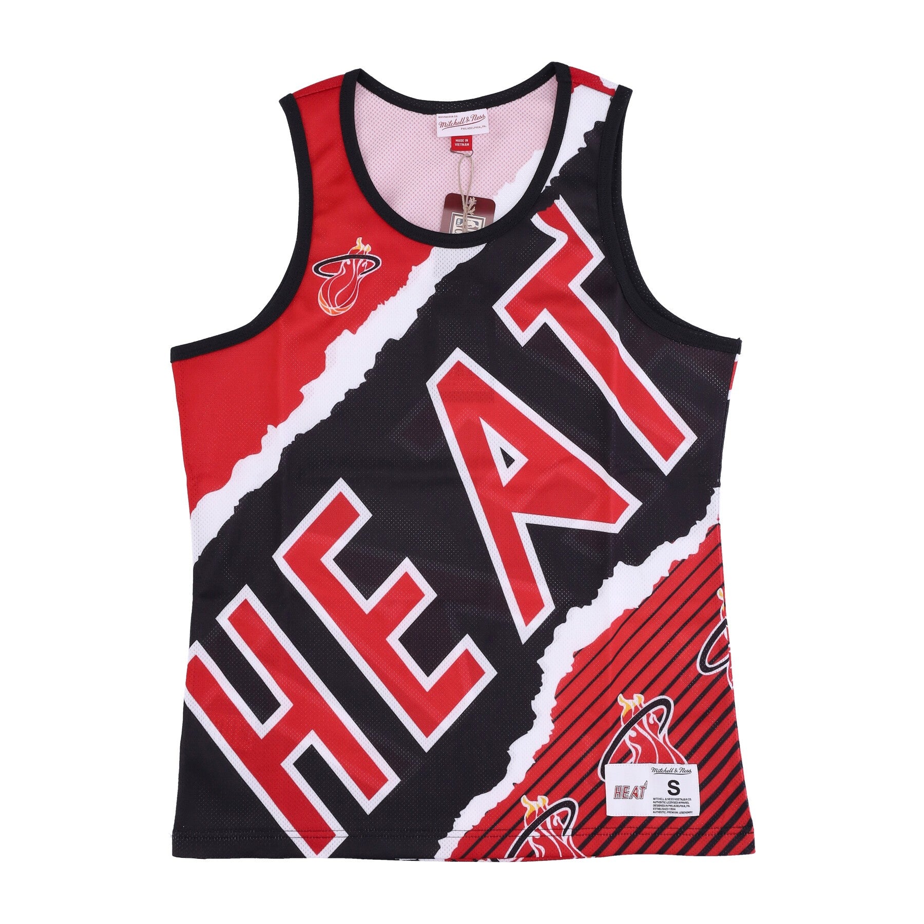 Mitchell & Ness, Canotta Tipo Basket Uomo Nba Jumbotron 2.0 Sublimated Tank Hardwood Classics Miahea, Original Team Colors
