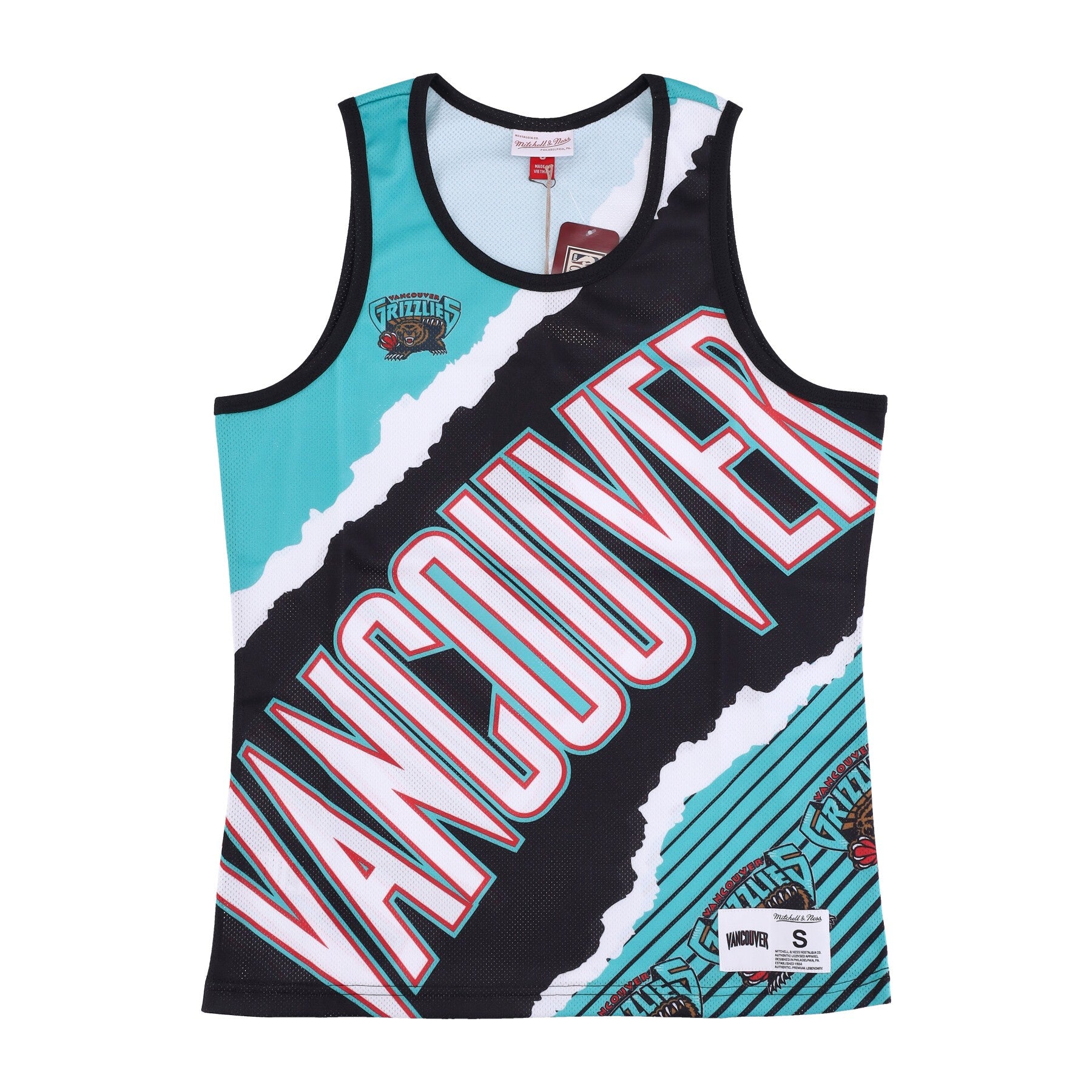 Mitchell & Ness, Canotta Tipo Basket Uomo Nba Jumbotron 2.0 Sublimated Tank Hardwood Classics Vangri, Original Team Colors