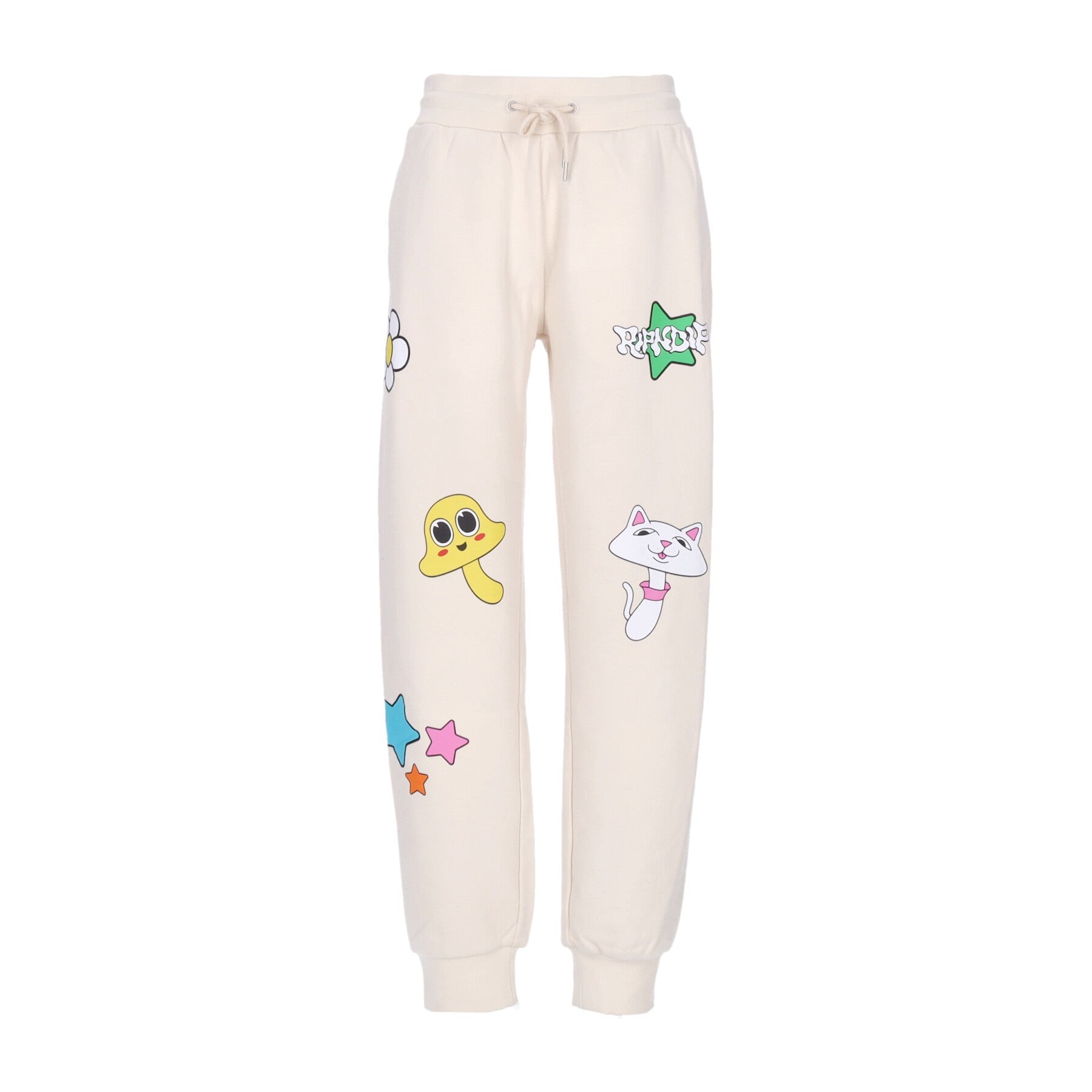 Ripndip, Pantalone Tuta Leggero Uomo Shroom Mania Sweatpants, Bone Mineral Wash