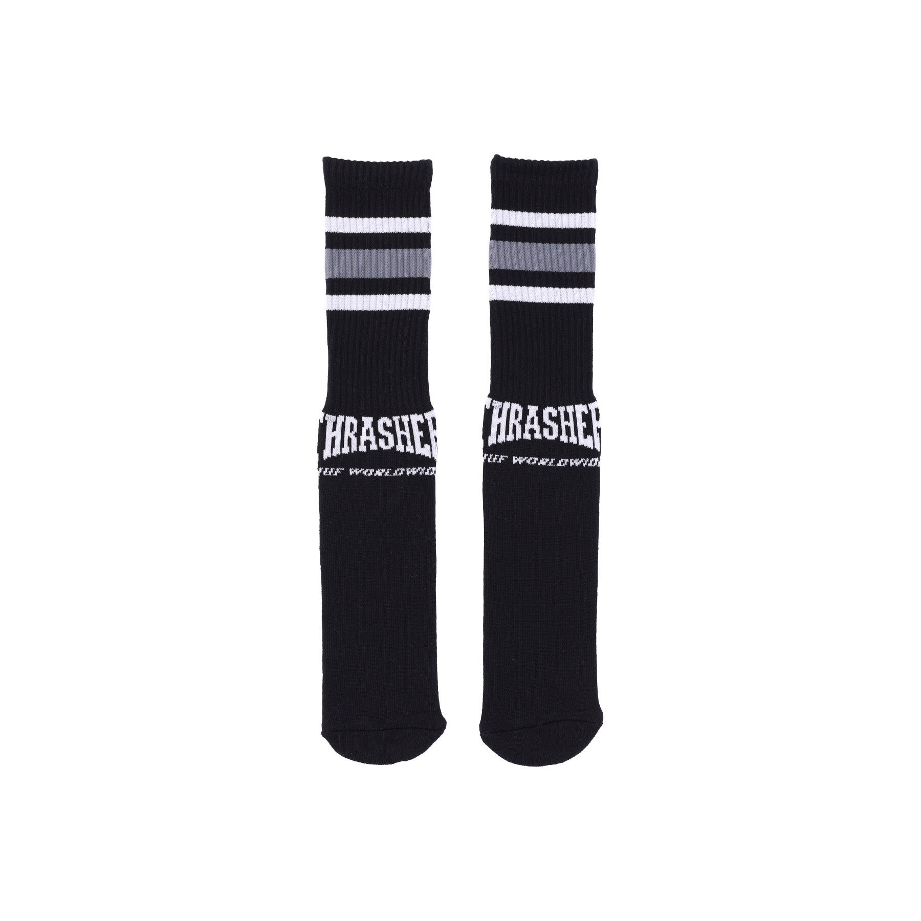 Huf, Calza Media Uomo Center Field Sock X Thrasher, Black