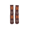 Huf, Calza Media Uomo Duality Sock X Thrasher, Chocolate