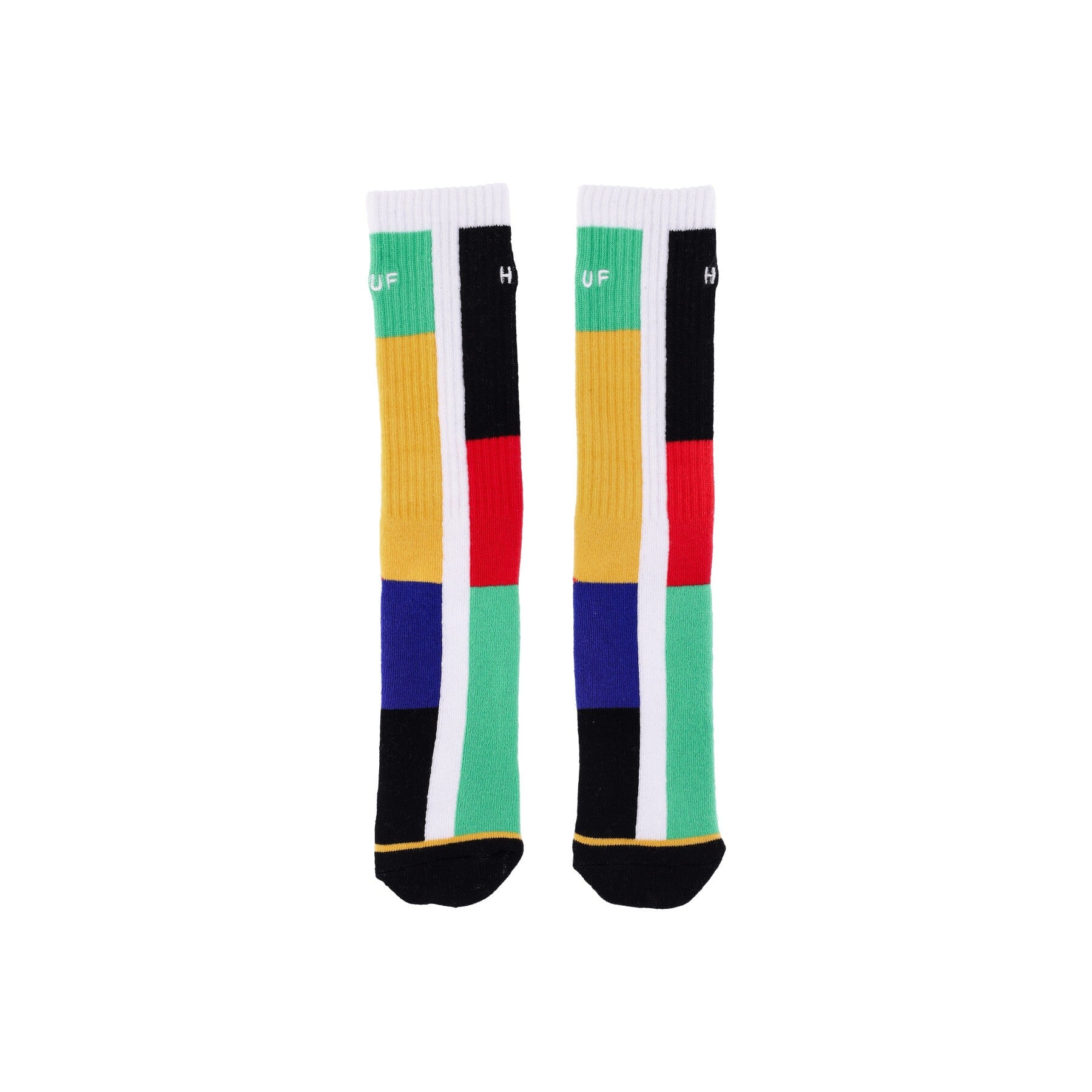 Huf, Calza Media Uomo Blocked Out Sock, Green