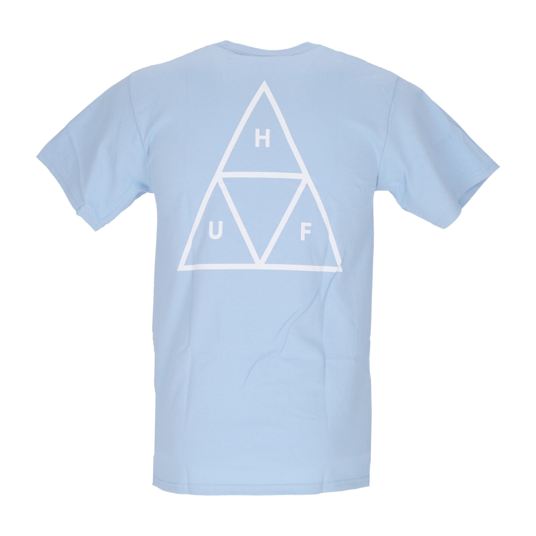 Huf, Maglietta Uomo Essentials Triple Triangle Tee, Light Blue
