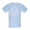 Huf, Maglietta Uomo Essentials Triple Triangle Tee, Light Blue