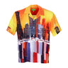 Huf, Camicia Manica Corta Uomo Concrete Jungle Woven Top, Orange