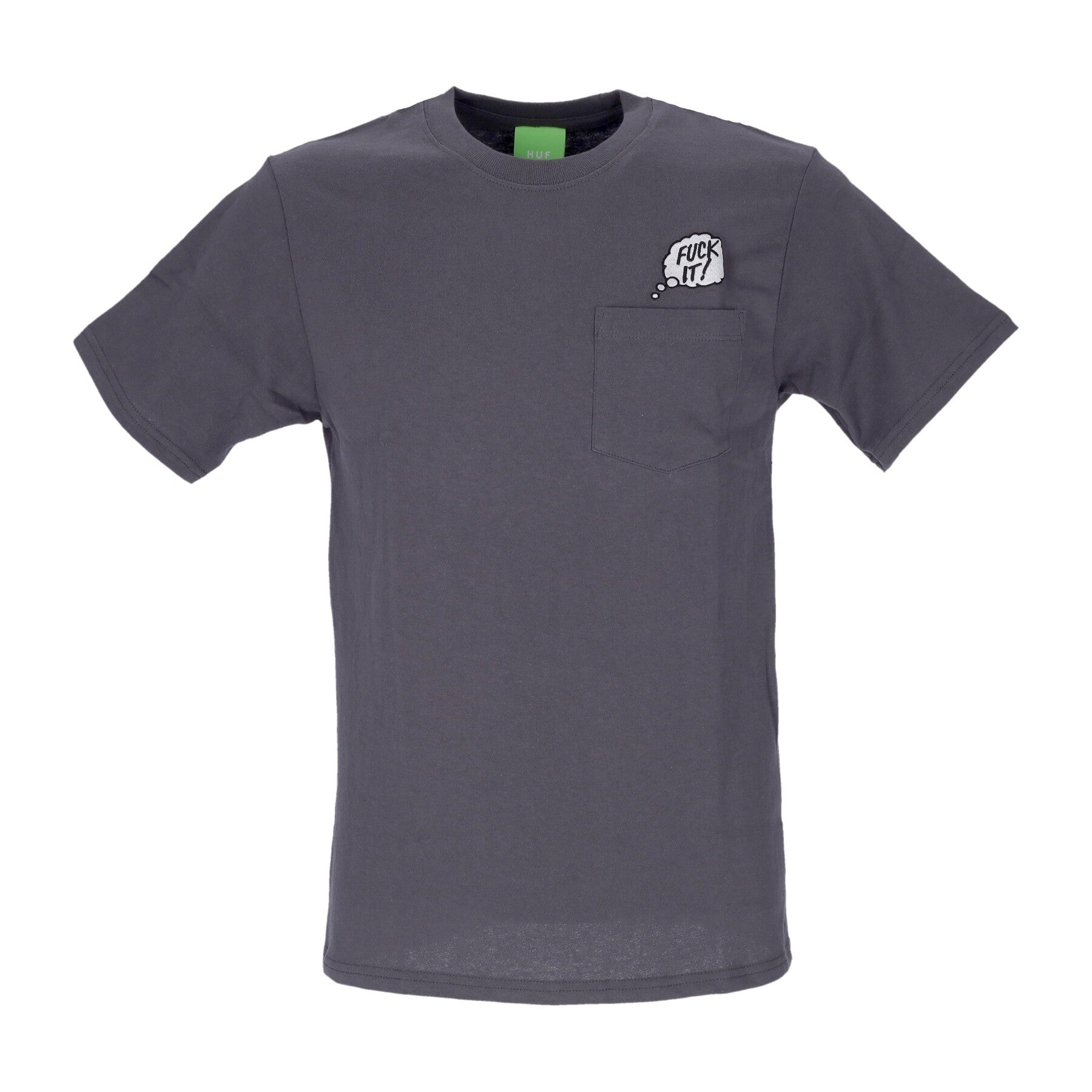 Huf, Maglietta Uomo In The Pocket Tee, Charcoal