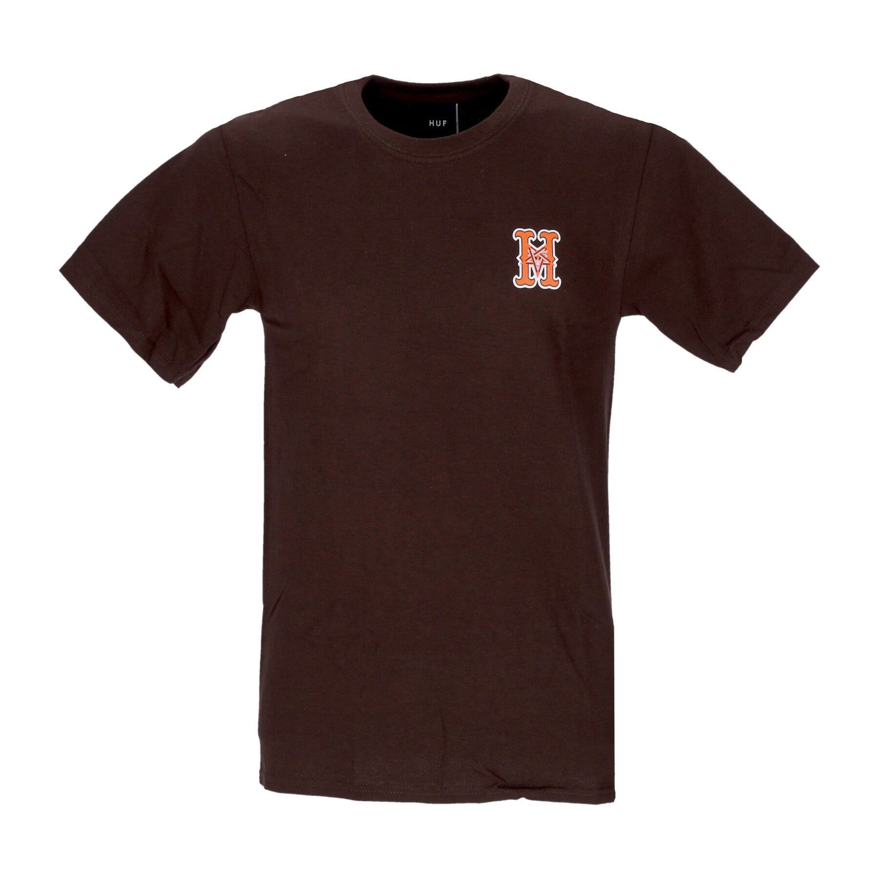 Huf, Maglietta Uomo High Point Tee X Thrasher, Chocolate