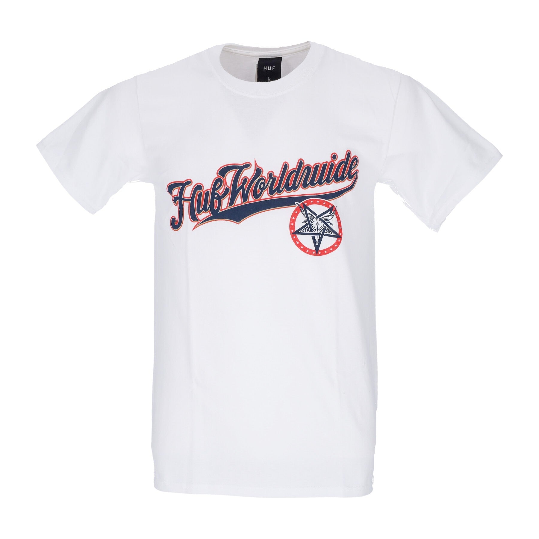 Huf, Maglietta Uomo Portola Tee X Thrasher, White