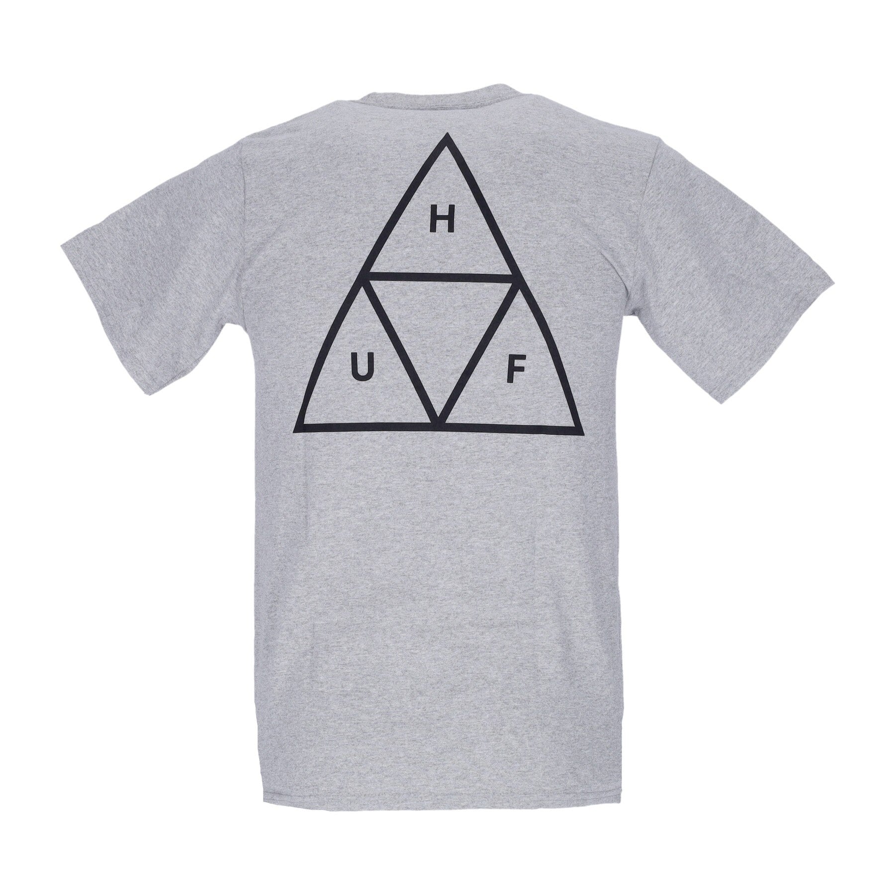 Huf, Maglietta Uomo Essentials Triple Triangle Tee, Athletic Grey