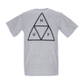 Huf, Maglietta Uomo Essentials Triple Triangle Tee, Athletic Grey