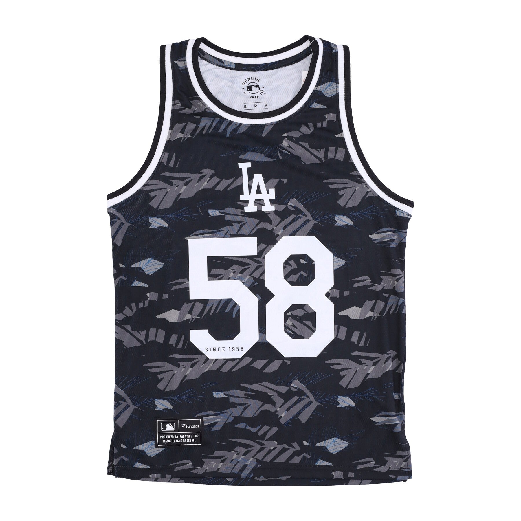 Fanatics Branded, Canotta Tipo Basket Uomo Mlb Summer Beach Vest Losdod, Original Team Colors