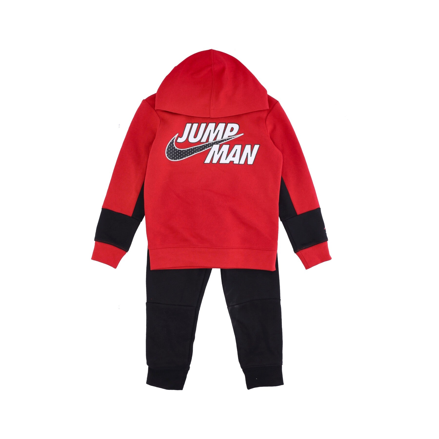Jordan, Completo Tuta Bambino Jumpman By Nike Fleece Set, Gym Red