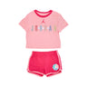 Jordan, Set T-shirt+short Bambina Bff Short Set, Rush Pink