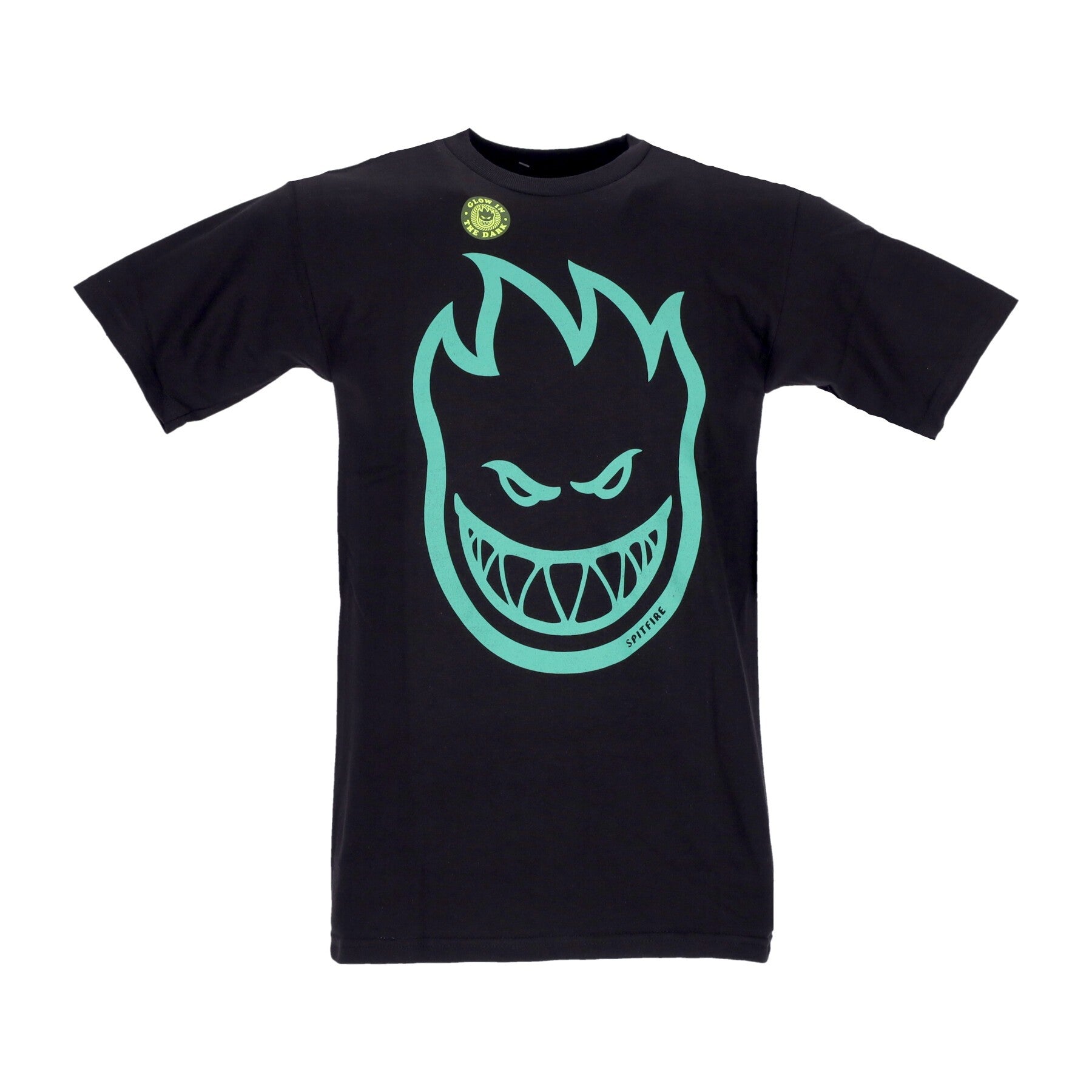 Spitfire, Maglietta Uomo Bighead Glow Tee, Black