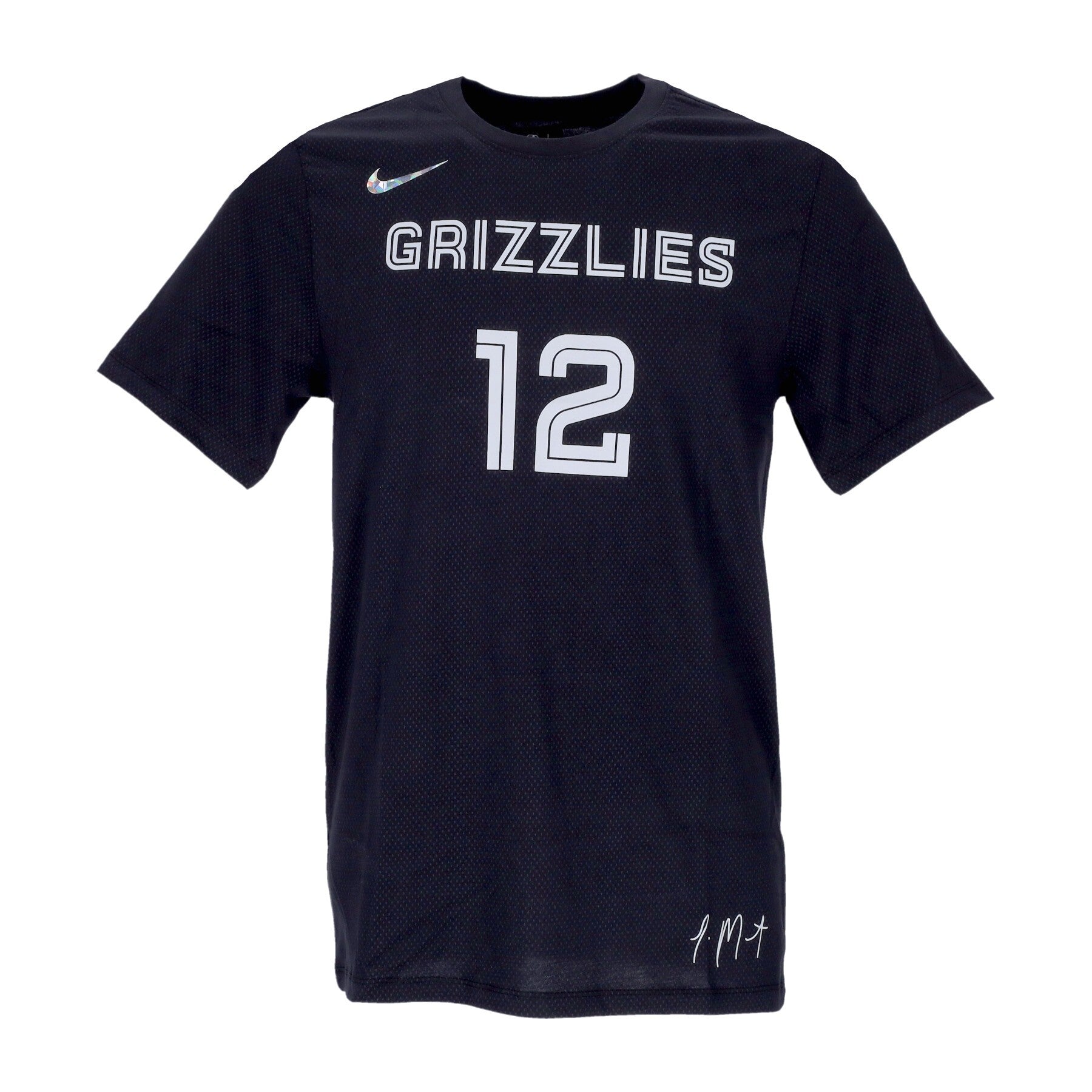 Camiseta de Hombre Nba Essential No 12 Tee Ja Morant Memgri Black