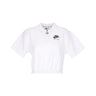 Nike, Polo Corta Donna Air Pique Polo, White/black