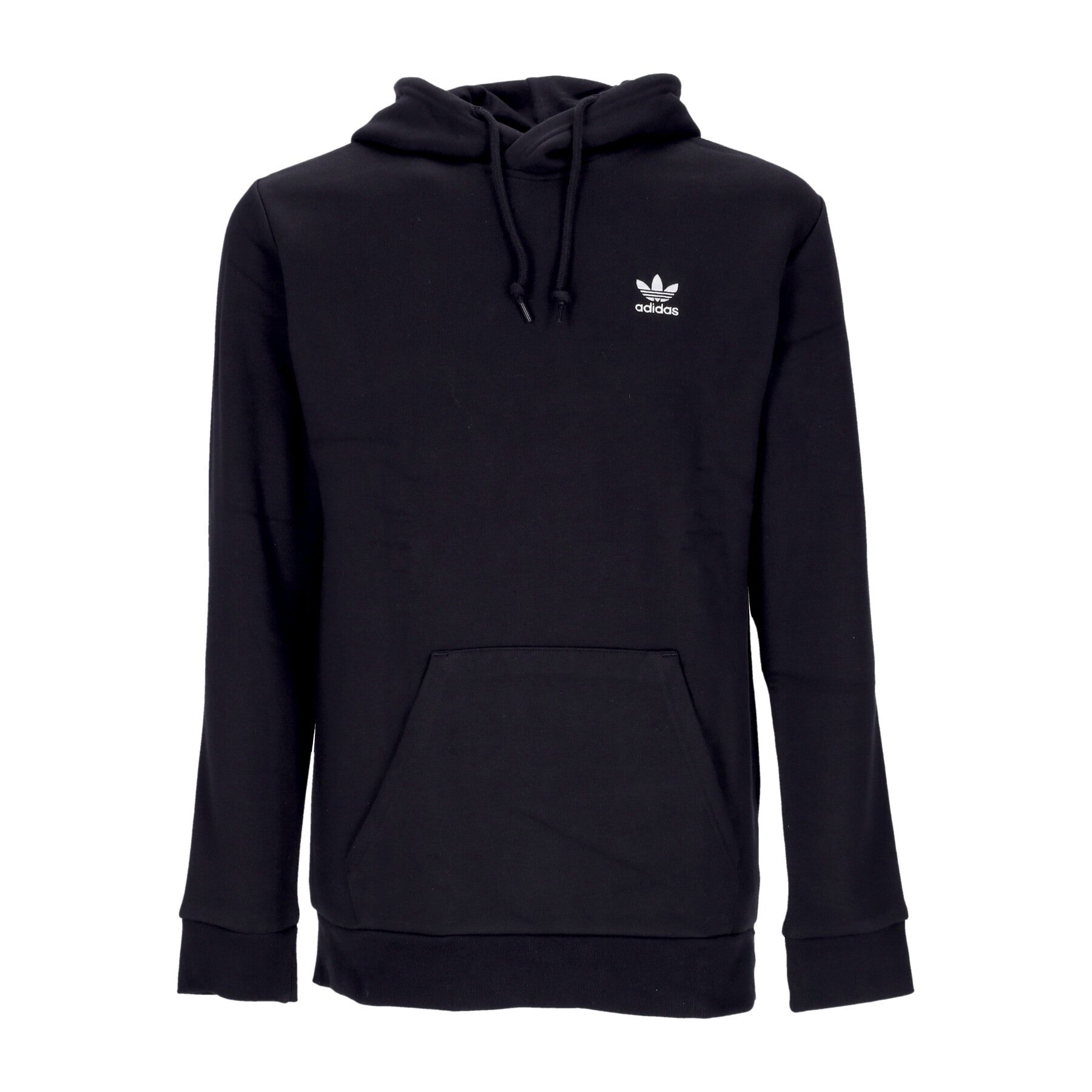 Adidas, Felpa Cappuccio Uomo Essential Adicolor Trefoil Hoodie, Black