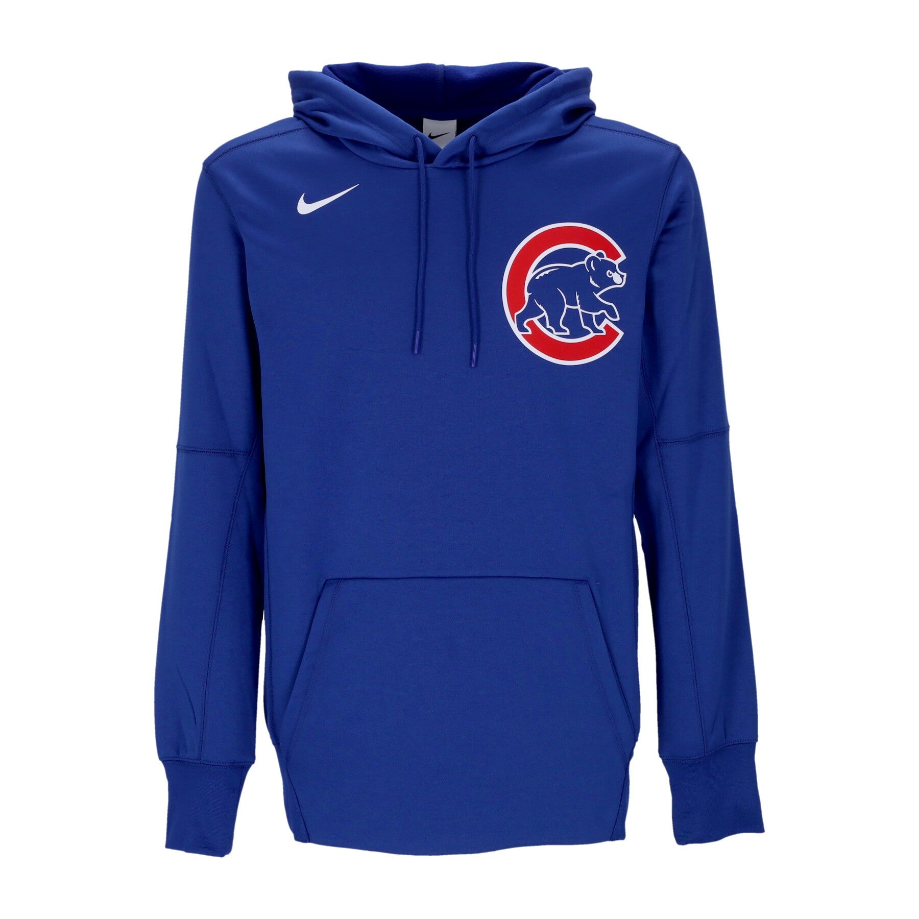 Nike Mlb, Felpa Cappuccio Uomo Mlb Wordmark Therma Performance Pullover Hoodie Chicub, Rush Blue