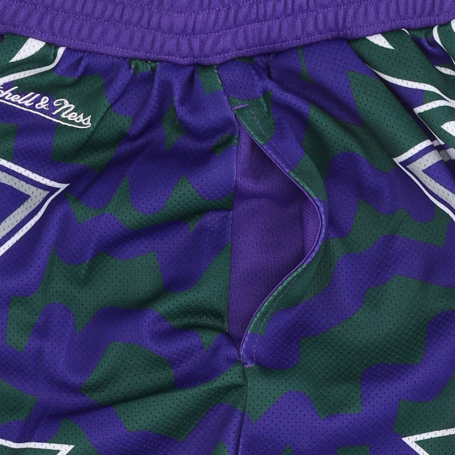 Mitchell & Ness, Pantaloncino Tipo Basket Uomo Nba Jumbotron 2.0 Mesh Short Hardwood Classics Milbuc, 