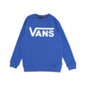 Vans, Felpa Girocollo Ragazzo Classic Crew, True Blue/white