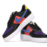 Nike, Scarpa Bassa Uomo Air Force 1 '07 Lv8 Emb, Black/gym Red/washed Teal/court Purple