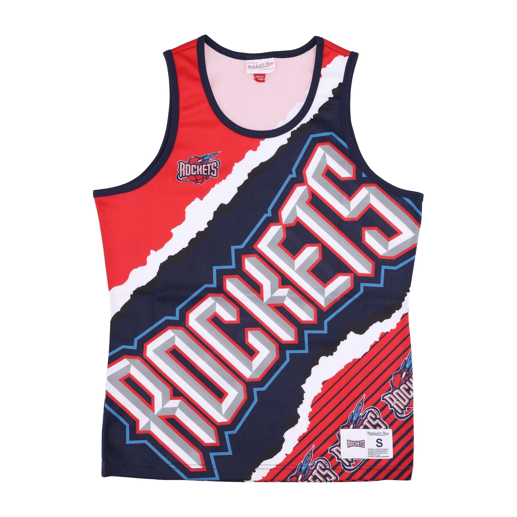 Mitchell & Ness, Canotta Tipo Basket Uomo Nba Jumbotron 2.0 Mesh Tank Harwood Classics Houroc, Original Team Colors
