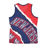 Mitchell & Ness, Canotta Tipo Basket Uomo Nba Jumbotron 2.0 Mesh Tank Hardwood Classics Nejnet, Original Team Colors