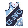 Mitchell & Ness, Canotta Tipo Basket Uomo Ncaa Jumbotron 2.0 Mesh Tank Unchee, Original Team Colors