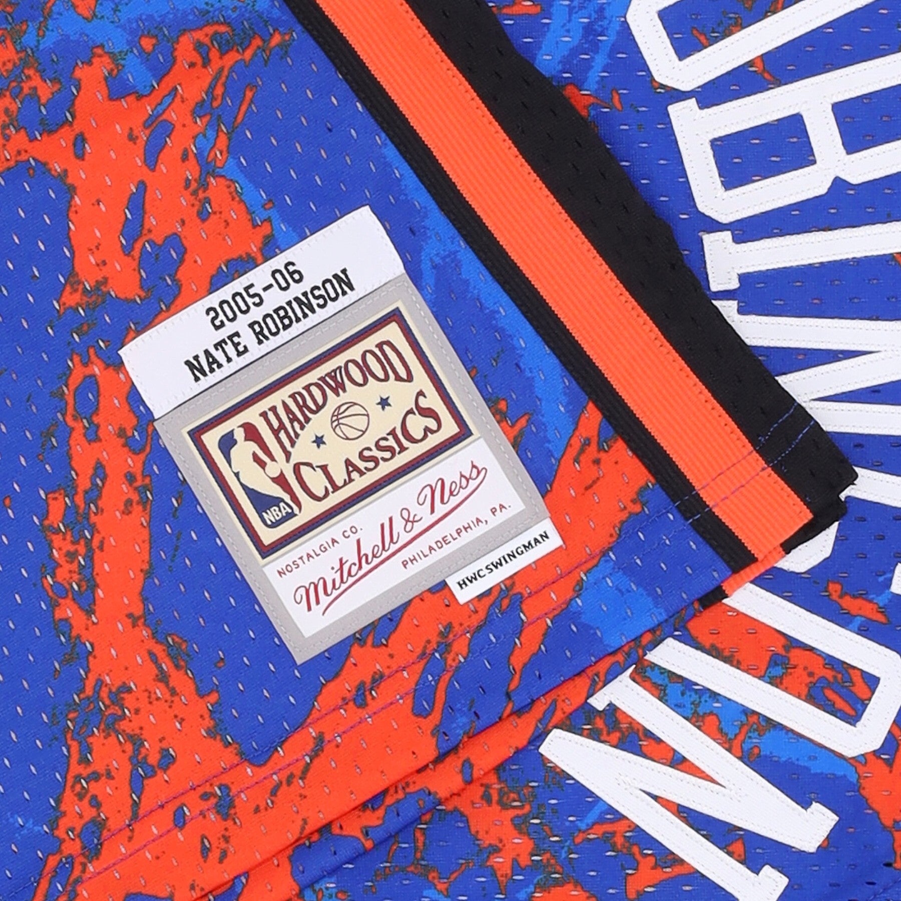 Mitchell & Ness, Canotta Basket Uomo Nba Team Marble Swingman Jersey Hardwood Classics No 4 Nate Robinson 2005-06 Neykni, 