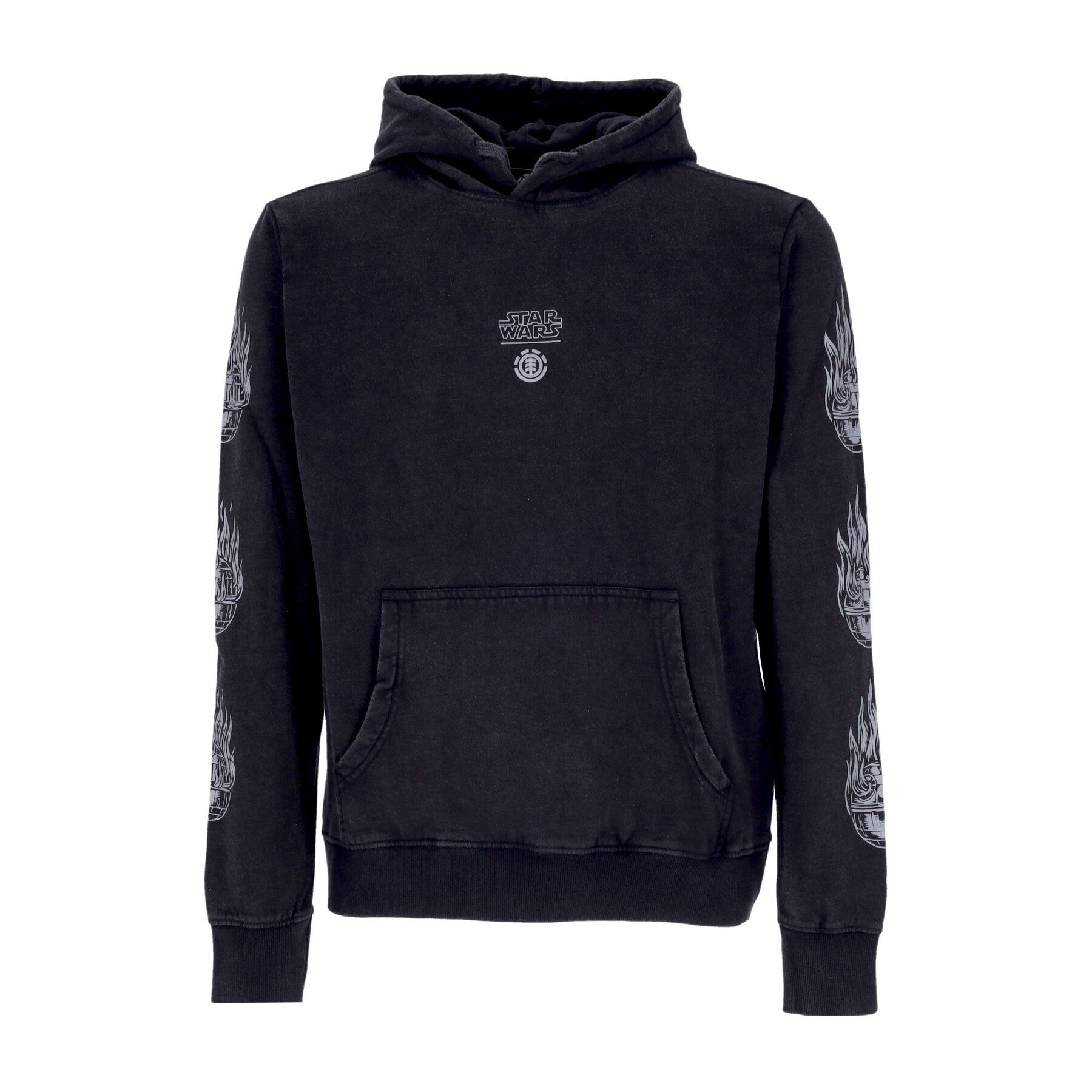 Element, Felpa Cappuccio Uomo Deathstar Hoodie X Star Wars, Washed Black