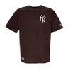 New Era, Maglietta Uomo Mlb League Essentials Oversized Tee Neyyan, Brown/white