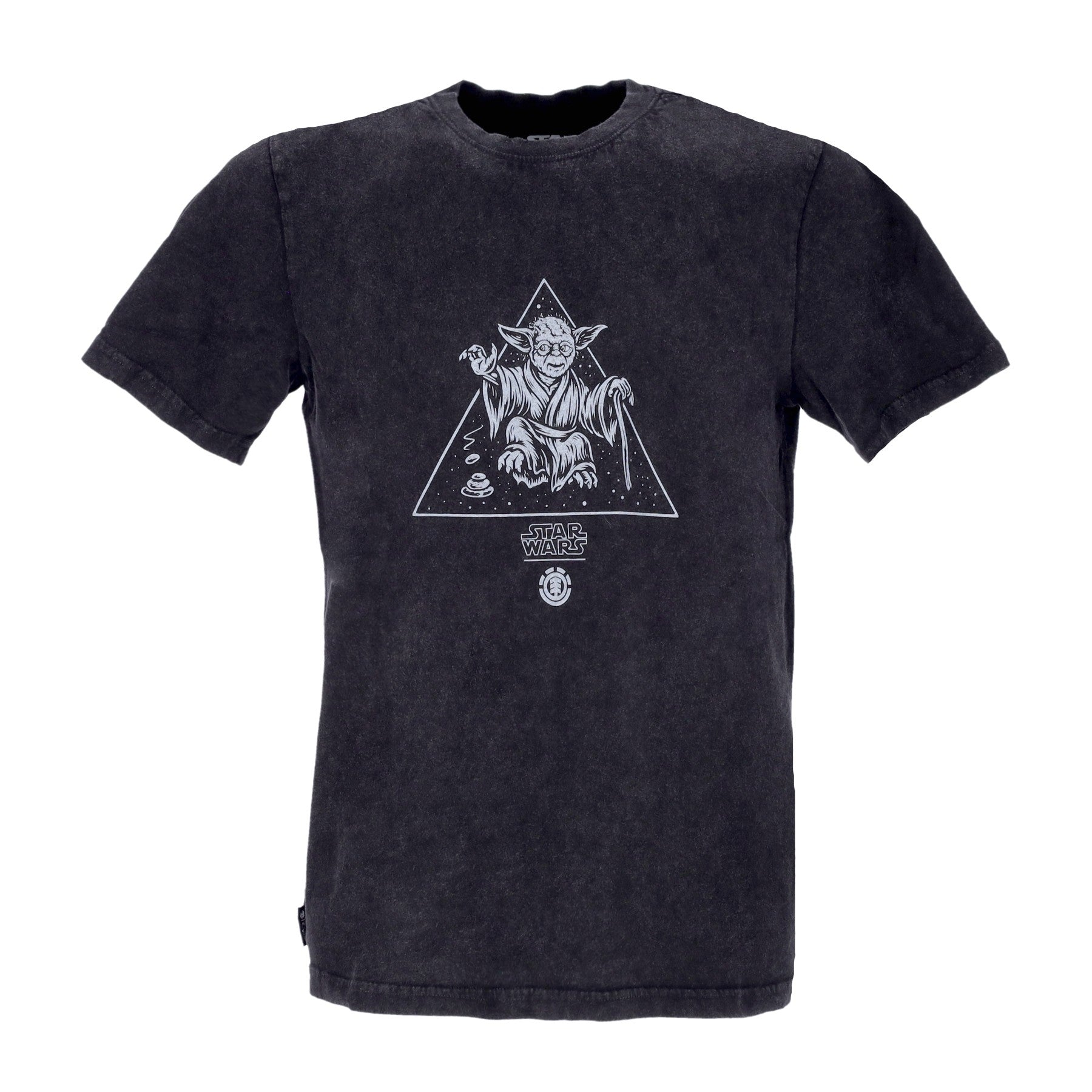 Element, Maglietta Uomo Yoda Tee X Star Wars, Washed Black