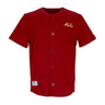 New Era, Casacca Bottoni Uomo Ne Premium Jersey Newera, Hot Red/yellow
