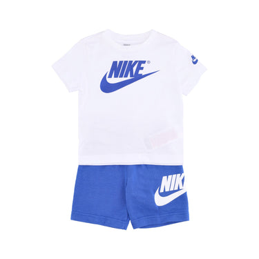 Nike, Set T-shirt+short Bambino French Terry Short Set, Game Royal/white