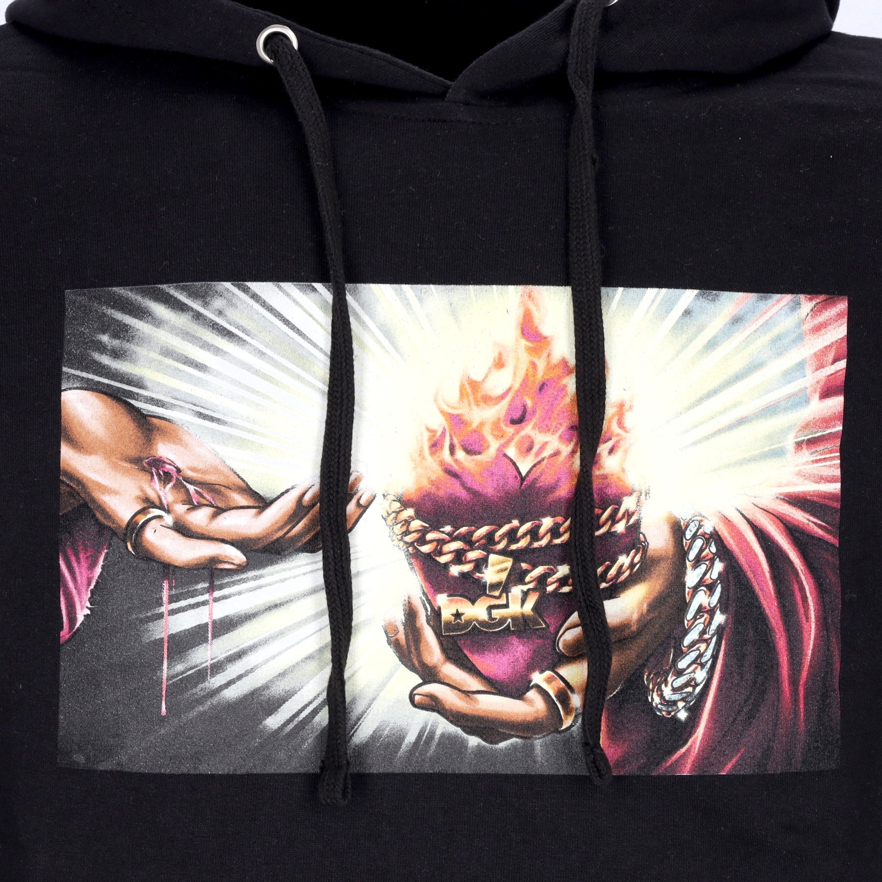 Dgk, Felpa Cappuccio Uomo Corazon Hooded Fleece, 