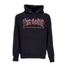 Thrasher, Felpa Cappuccio Uomo Double Flame Neon Hood, Black/neon