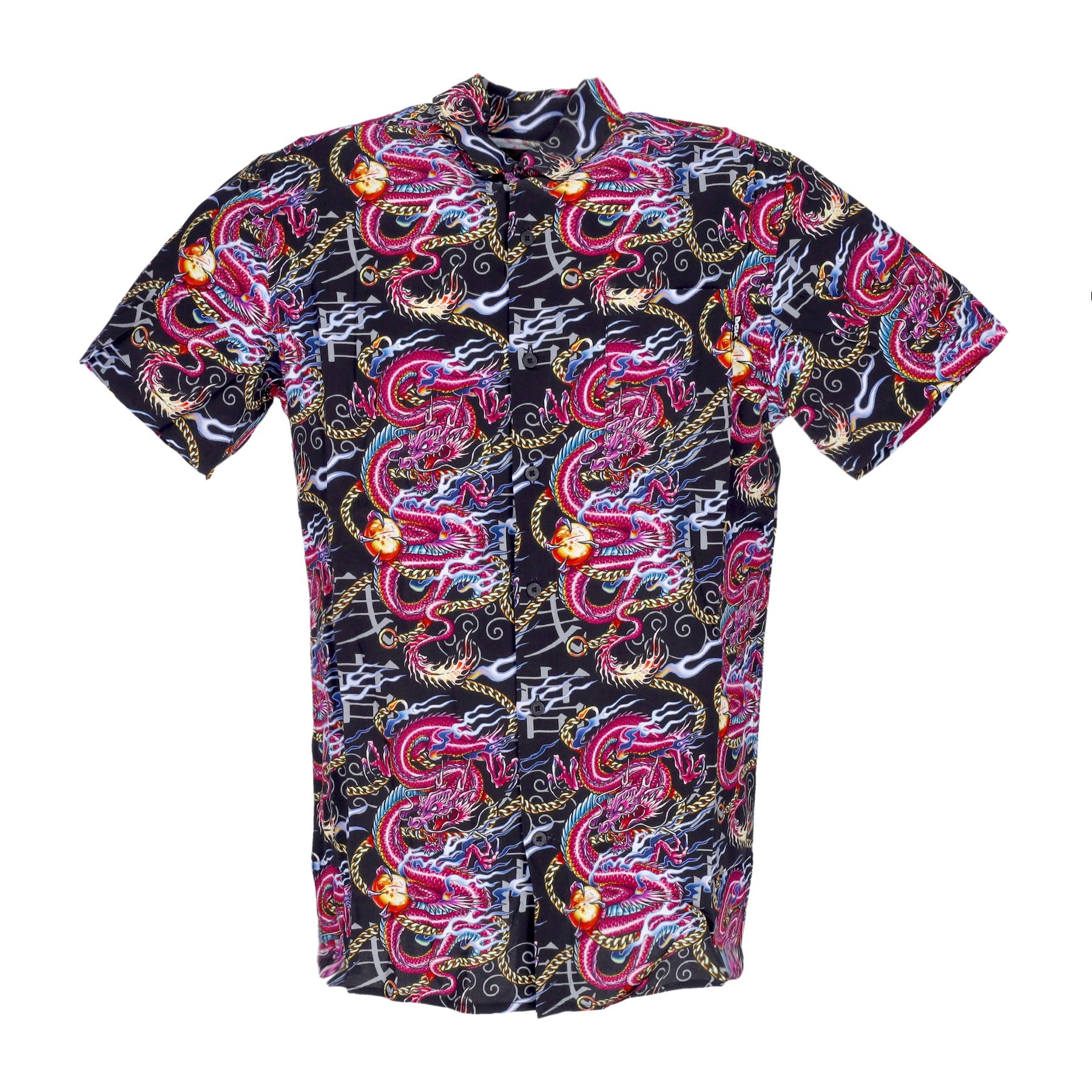 Dgk, Camicia Manica Corta Uomo Virtue Woven Tee, Black