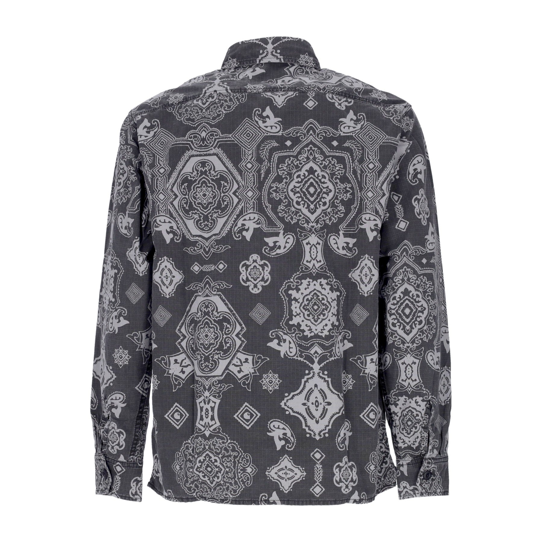 Camicia Manica Lunga Uomo Verse L/s Shirt Black Heavy Stone Wash