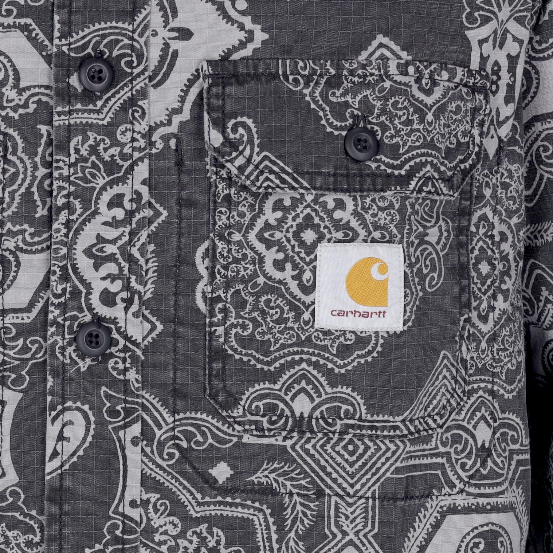 Camicia Manica Lunga Uomo Verse L/s Shirt Black Heavy Stone Wash