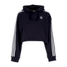 Adidas, Felpa Cappuccio Corta Donna Short Hoodie, Black