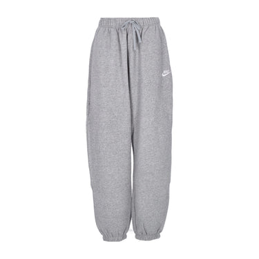Nike, Pantalone Tuta Felpato Donna W Sportswear Club Fleece Mid-rise Oversized Pant, Dk Grey Heather/white