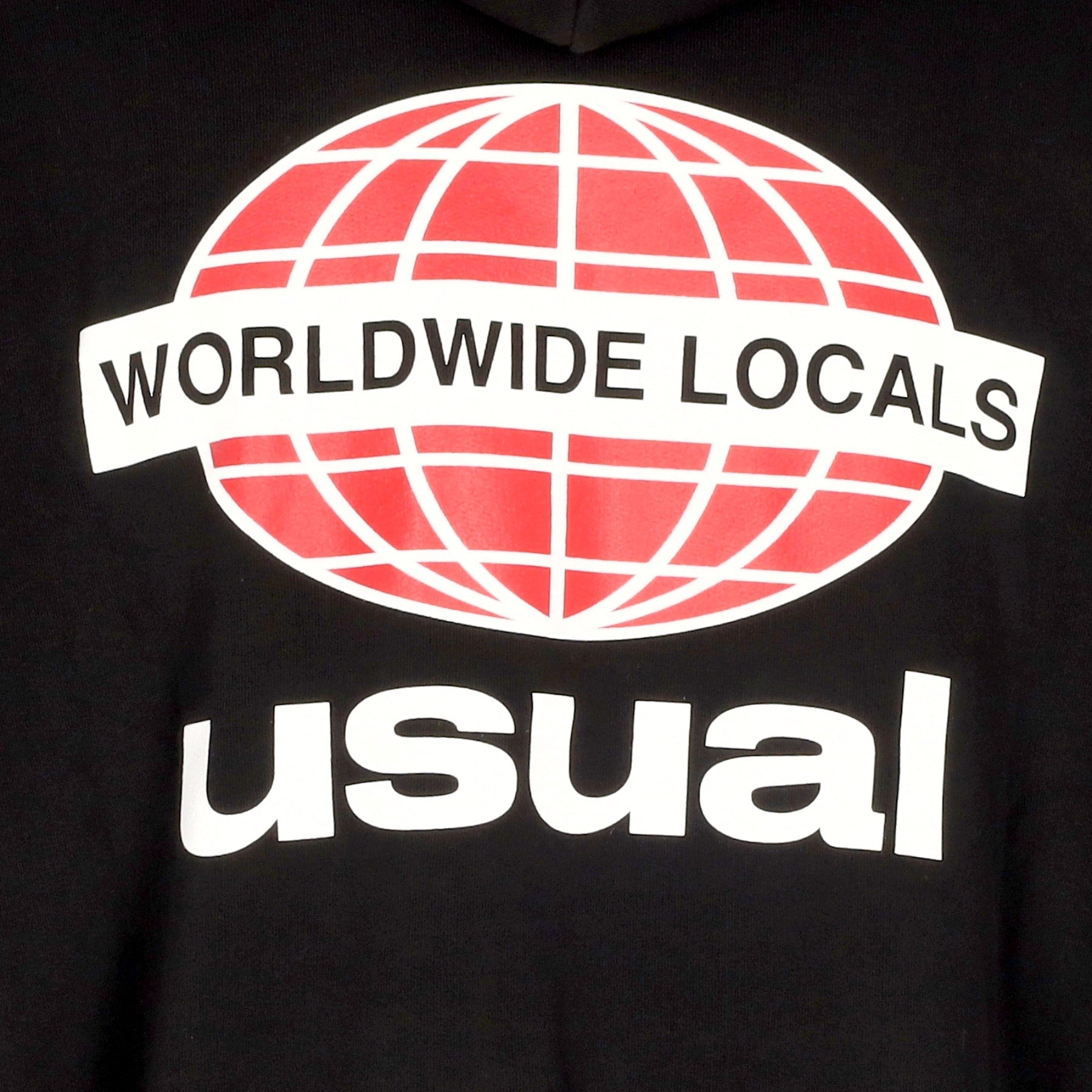 Usual, Felpa Cappuccio Uomo Worldwide Locals Hoodie, 