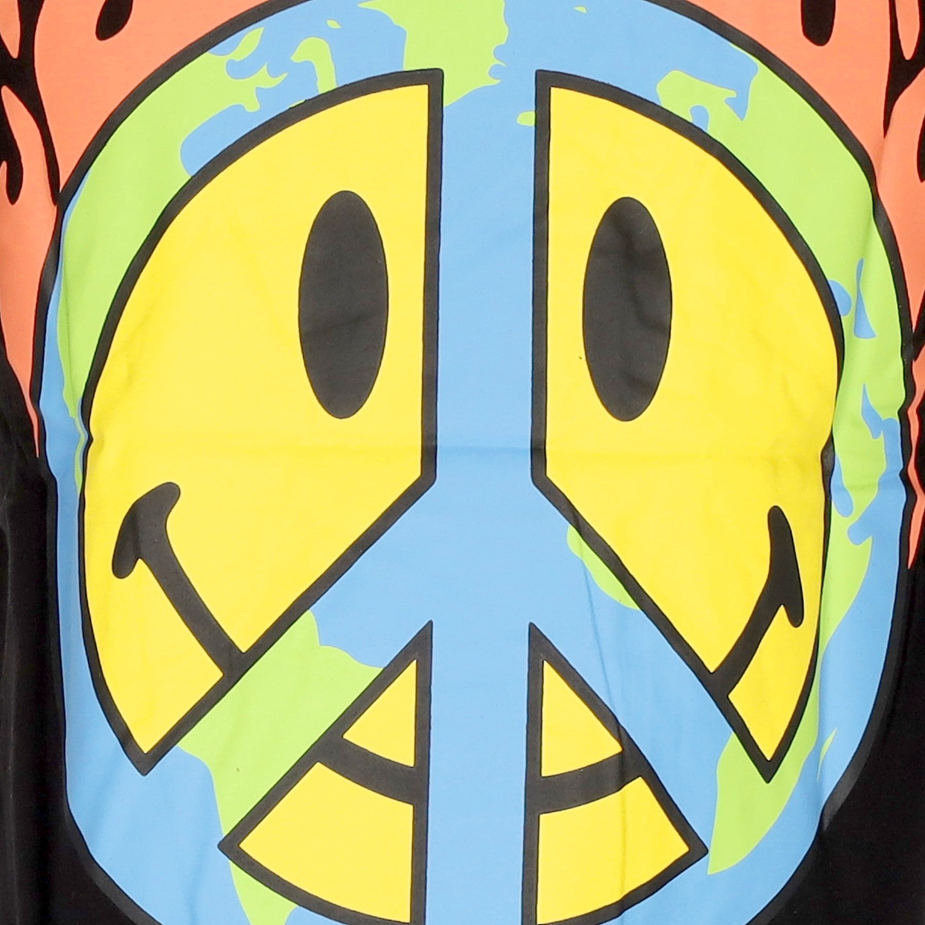Market, Maglietta Uomo Smiley Earth On Fire Tee X Smiley, 
