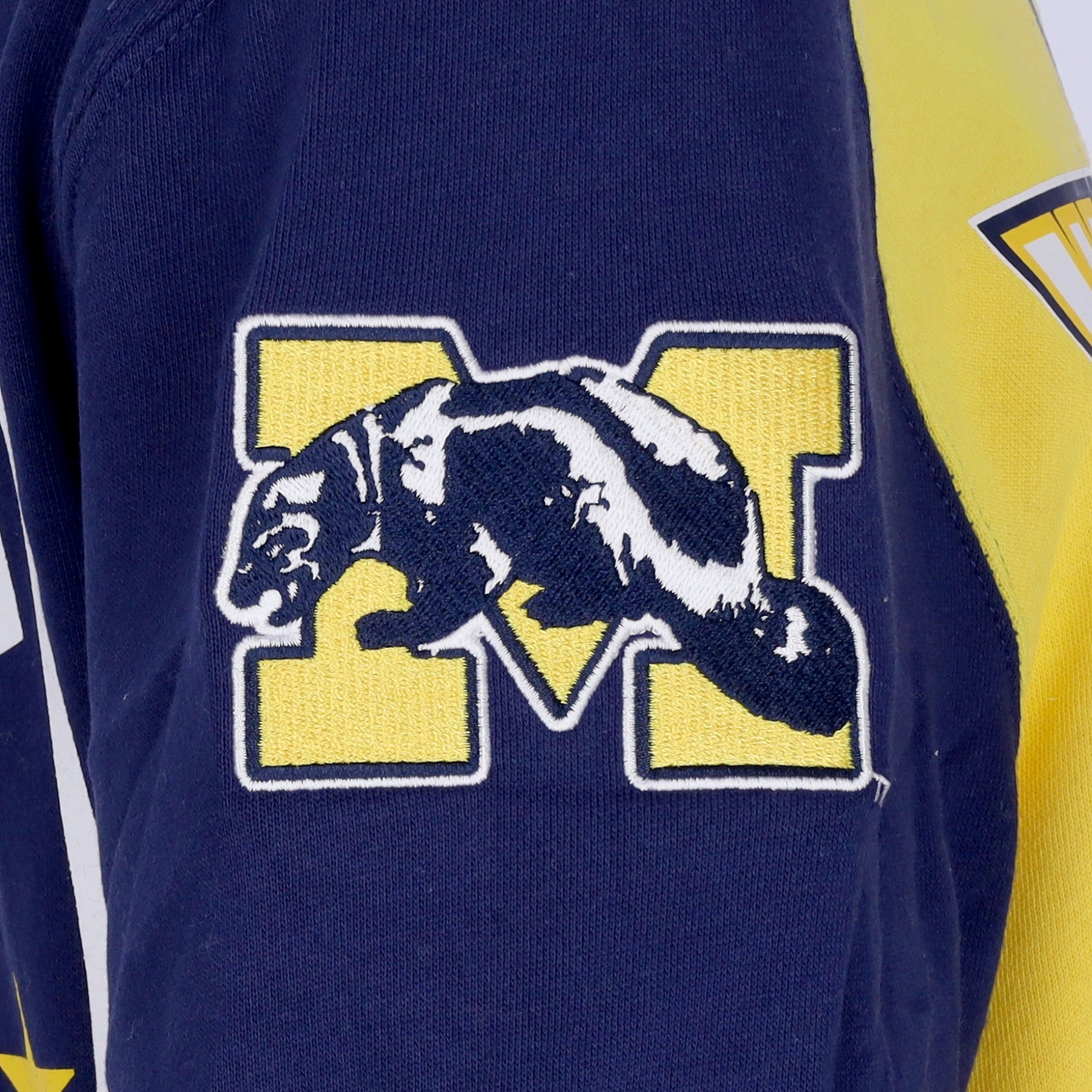 Mitchell & Ness, Felpa Girocollo Uomo Ncaa All Over Crew 2.0 Micwol, 