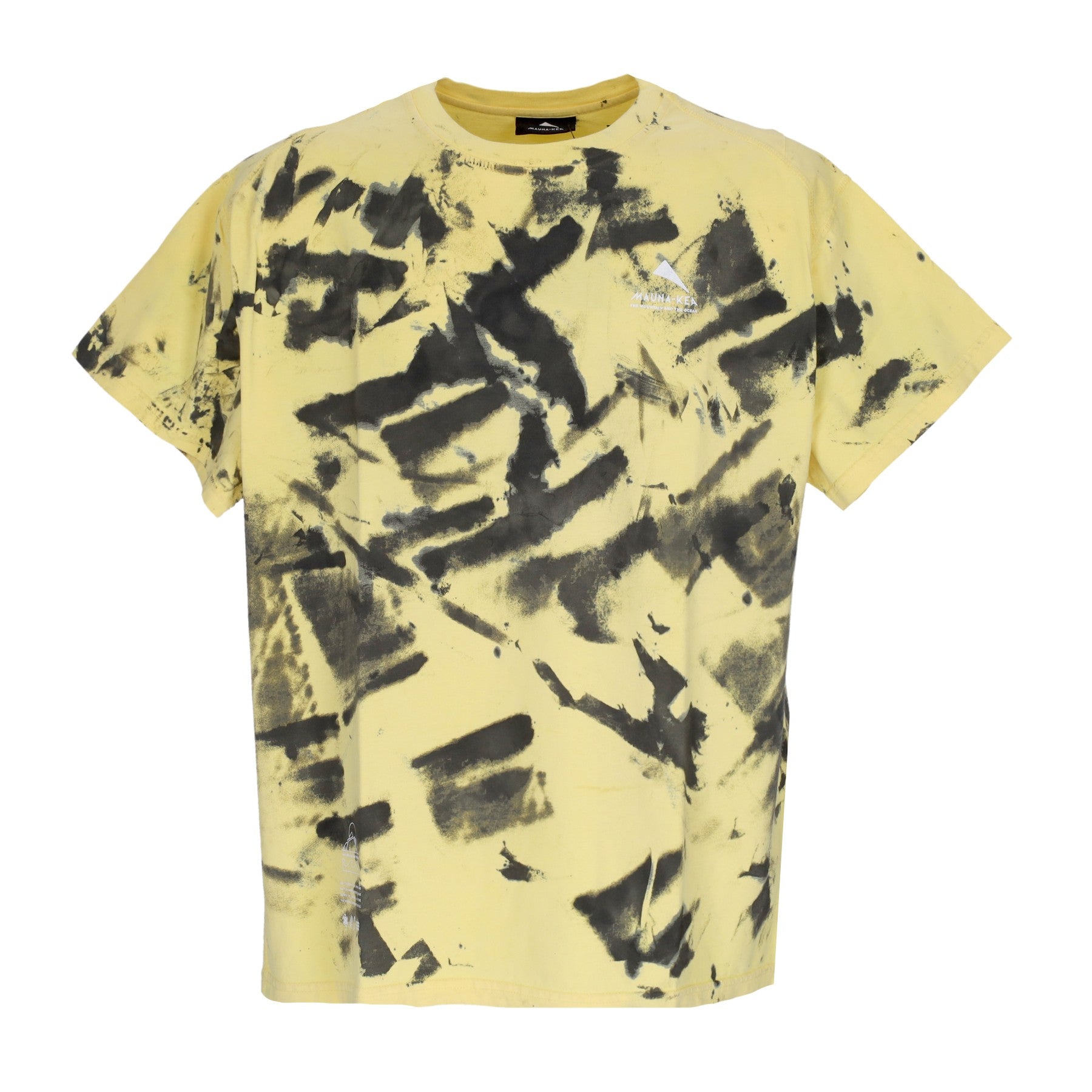 Maglietta Uomo Hand Brushed Dyed Over Tee Black/yellow